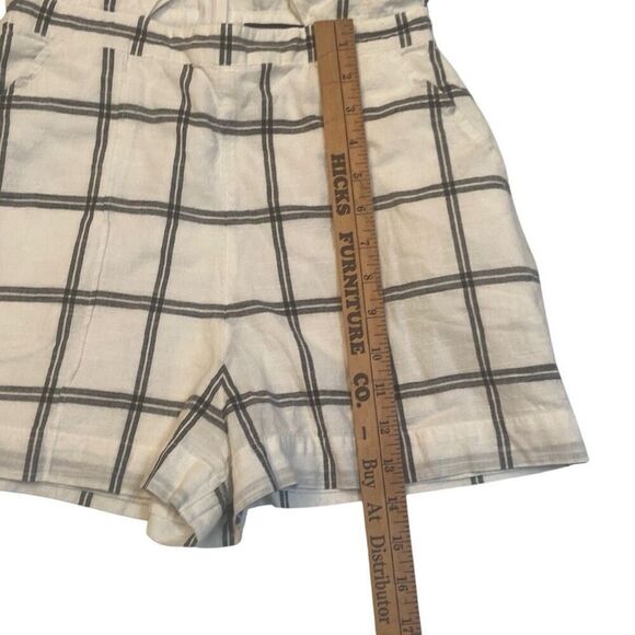 Abercrombie & Fitch Gray and White Plaid Cut Out Halter Strap Romper Women Sz  2 - Picture 9 of 12